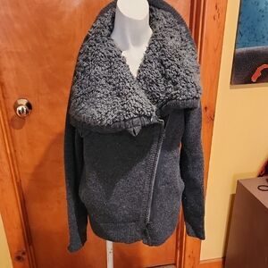 GAP Charcoal Teddy Jacket for Women